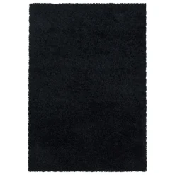 Hoogpolige Vloerkleden-Muratap Monaco Soft Shaggy Hoogpolig Vloerkleed Black - 160x230 CM