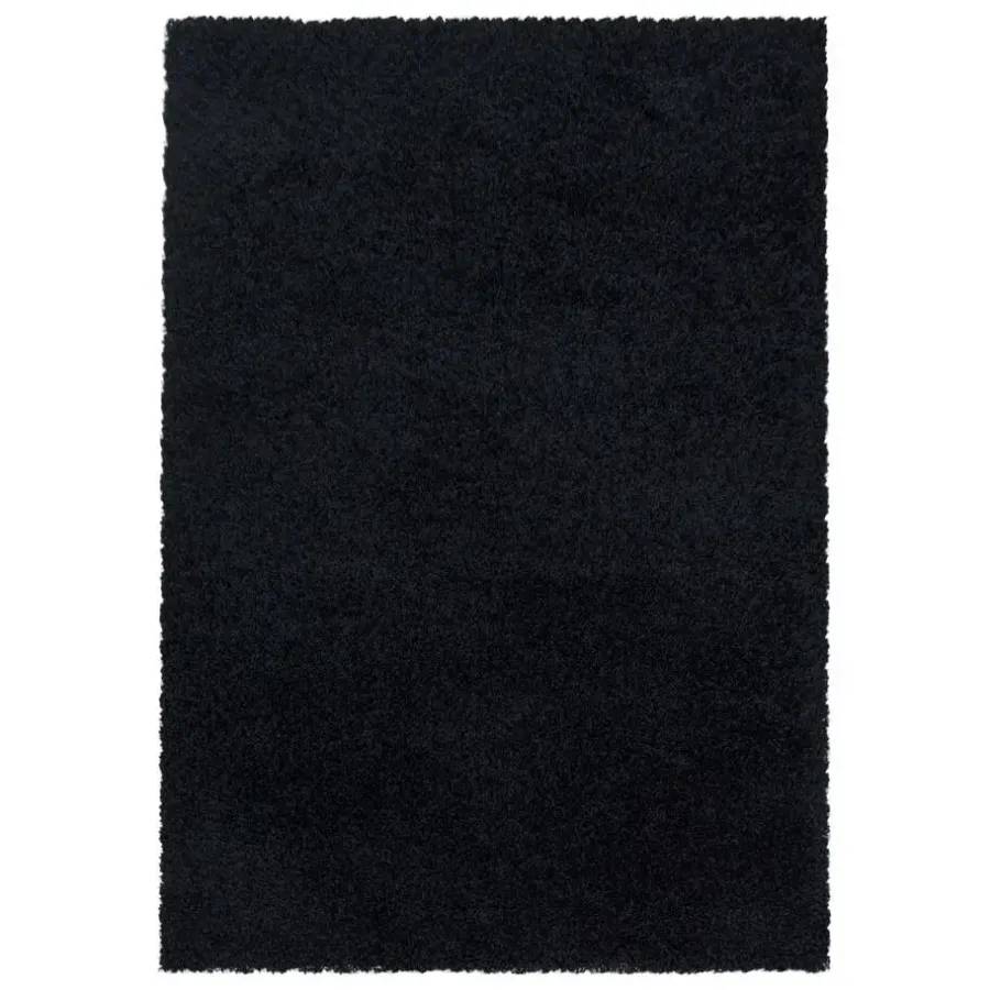 Hoogpolige Vloerkleden-Muratap Monaco Soft Shaggy Hoogpolig Vloerkleed Black - 160x230 CM
