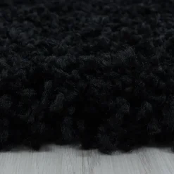 Muratap Monaco Soft Shaggy Hoogpolig Vloerkleed Black - 300x400 CM