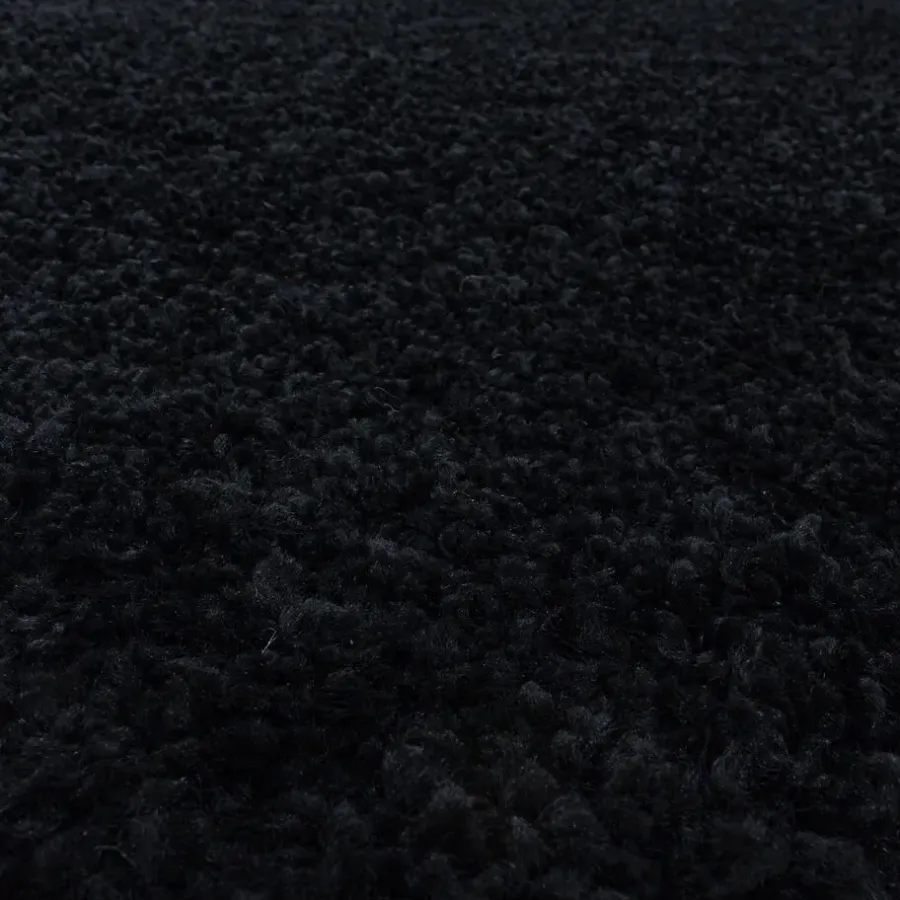 Muratap Monaco Soft Shaggy Hoogpolig Vloerkleed Black - 300x400 CM
