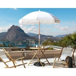 Beliani MONDELLO - Parasol - Wit - Polyester