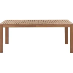 Beliani MONSANO - Tuinset voor 6 - Lichte houtkleur - Eucalyptushout