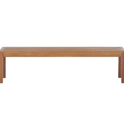 Beliani MONSANO - Tuinset voor 6 - Lichte houtkleur - Eucalyptushout
