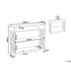 Beliani MONTGOMERY - Consoletafel - Zwart - MDF