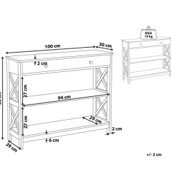 Beliani MONTGOMERY - Consoletafel - Zwart - MDF