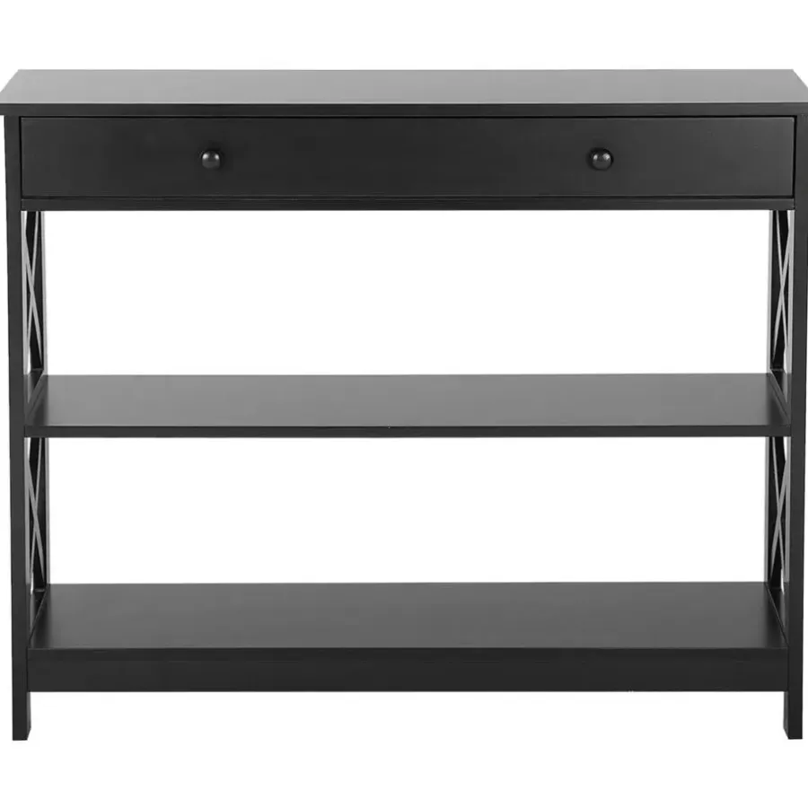 Beliani MONTGOMERY - Consoletafel - Zwart - MDF