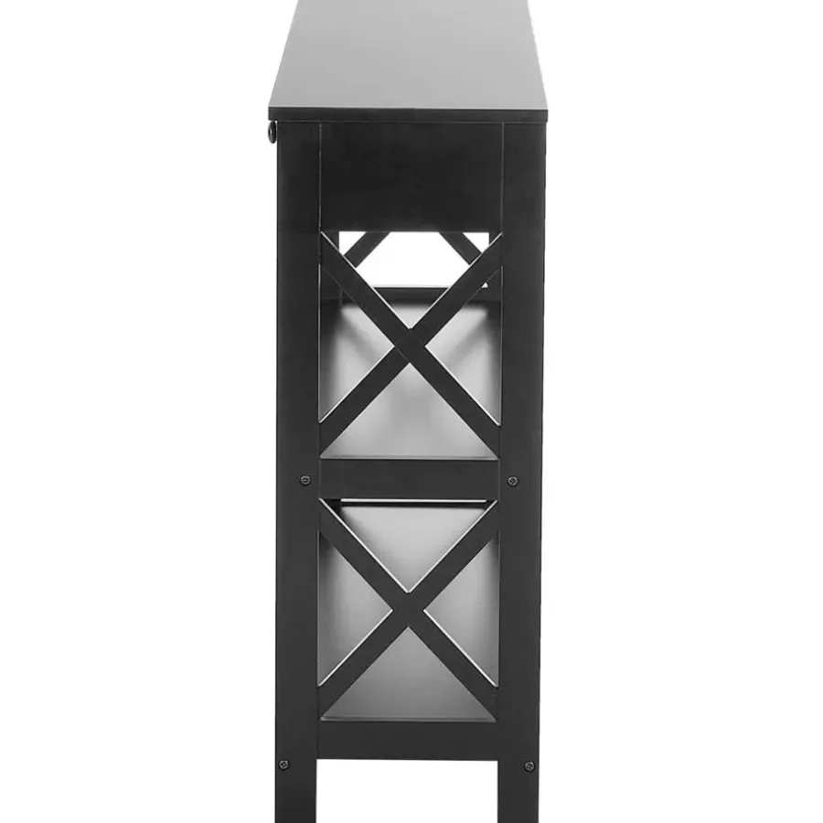 Beliani MONTGOMERY - Consoletafel - Zwart - MDF