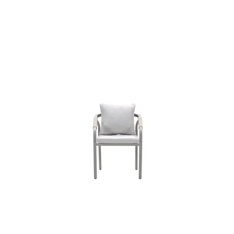 Garden Impressions Monti dining fauteuil - taupe - rope grey sand - valley sand