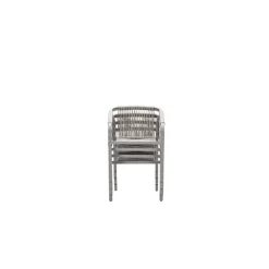 Garden Impressions Monti dining fauteuil - taupe - rope grey sand - valley sand