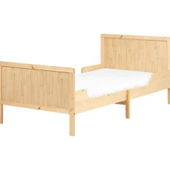 Beliani MONTIGNY - Uitschuifbaar kinderbed - Lichtbruin - Dennenhout