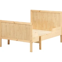 Beliani MONTIGNY - Uitschuifbaar kinderbed - Lichtbruin - Dennenhout