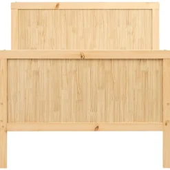 Beliani MONTIGNY - Uitschuifbaar kinderbed - Lichtbruin - Dennenhout