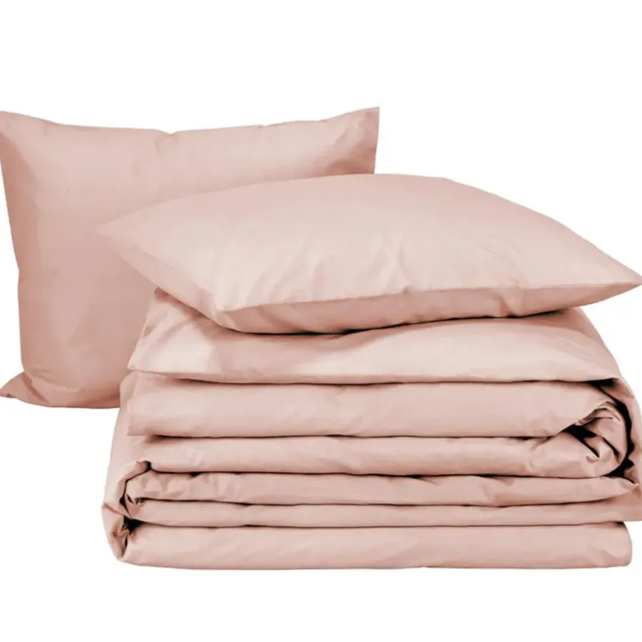 Moodit Dekbedovertrek Basil Pearl Pink - Lits Jumeaux - 240 x 220 cm - Katoen