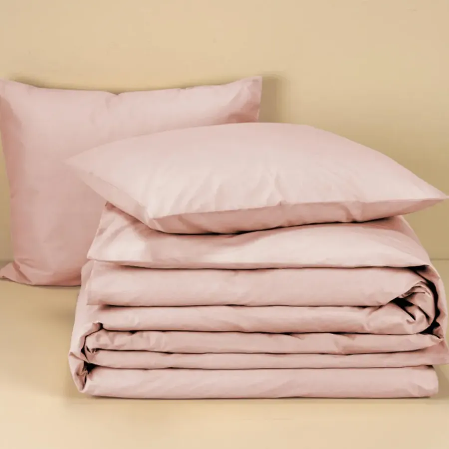 Moodit Dekbedovertrek Basil Pearl Pink - Lits Jumeaux - 240 x 220 cm - Katoen