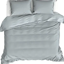 Moodit Dekbedovertrek Basil Stone Blue - Lits Jumeaux - 240 x 220 cm - Katoen