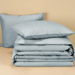 Moodit Dekbedovertrek Basil Stone Blue - Lits Jumeaux - 240 x 220 cm - Katoen
