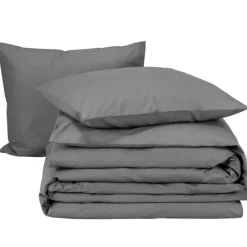 Moodit Dekbedovertrek Basil Grey - Tweepersoons - 200 x 220 cm - Katoen