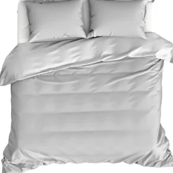 Moodit Dekbedovertrek Basil Silver - Lits Jumeaux - 240 x 220 cm - Katoen