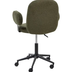 Leen Bakker MORAGA - Bureaustoel - Donkergroen - Bouclé