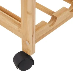 Trolleys-Beliani MORINO - Keukentrolley - Lichte houtkleur - Bamboehout