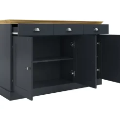 Dressoirs-Loft24 Motala - Dressoir met 3 deuren en 3 laden grijs