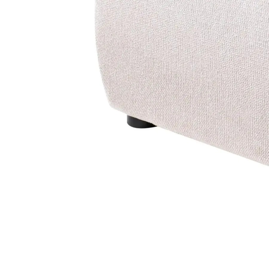Leen Bakker MOUZON - Bed met opbergruimte - Lichtbeige - 140 x 200 cm - Stof