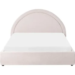 Leen Bakker MOUZON - Bed met opbergruimte - Lichtbeige - 140 x 200 cm - Stof