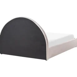 Leen Bakker MOUZON - Bed met opbergruimte - Lichtbeige - 140 x 200 cm - Stof