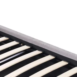 Twijfelaars-Leen Bakker MOUZON - Bed met opbergruimte - Beige - 140 x 200 cm - Stof