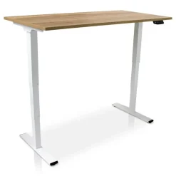 Zit-Sta-Bureaus-Lineaflex MRC MRC COMFORT elektrisch ARBO zit-sta bureau - 180x80cm - wit - robuust eiken