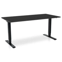 Zit-Sta-Bureaus-Lineaflex MRC MRC COMFORT elektrisch ARBO zit-sta bureau - 160x80cm - zwart eiken