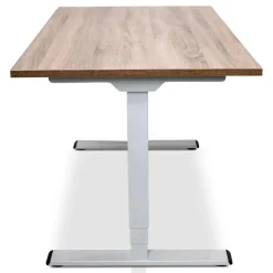 Lineaflex MRC MRC COMFORT elektrisch ARBO zit-sta bureau - 140x80cm - wit - midden eiken