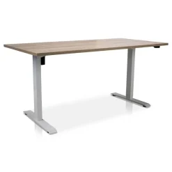 Zit-Sta-Bureaus-Lineaflex MRC MRC EASY elektrisch ARBO zit-sta bureau - 160x80cm - wit - midden eiken