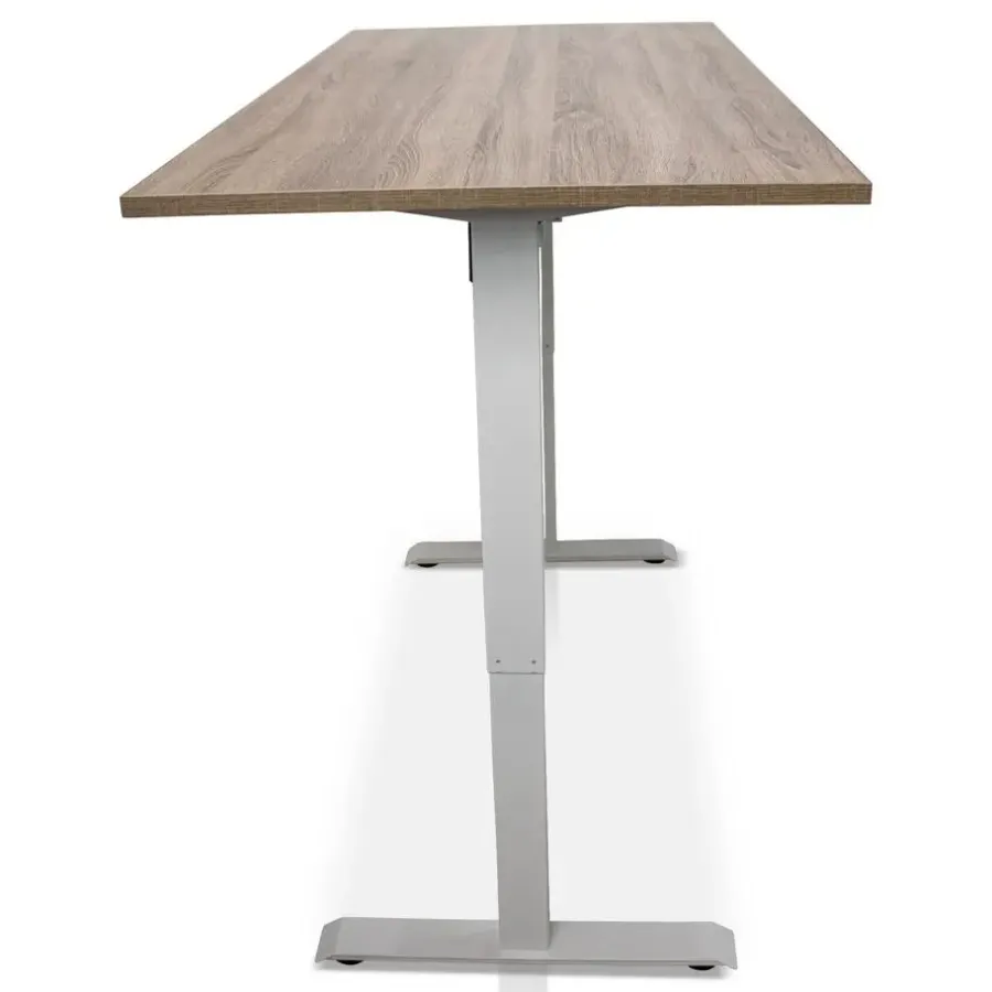 Zit-Sta-Bureaus-Lineaflex MRC MRC EASY elektrisch ARBO zit-sta bureau - 160x80cm - wit - midden eiken