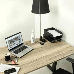 Zit-Sta-Bureaus-MRC EASY elektrisch ARBO zit-sta bureau - 160x80 cm - robuust eiken