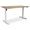 Zit-Sta-Bureaus-Lineaflex MRC MRC EASY elektrisch ARBO zit-sta bureau - 140x80cm - wit - robuust eiken