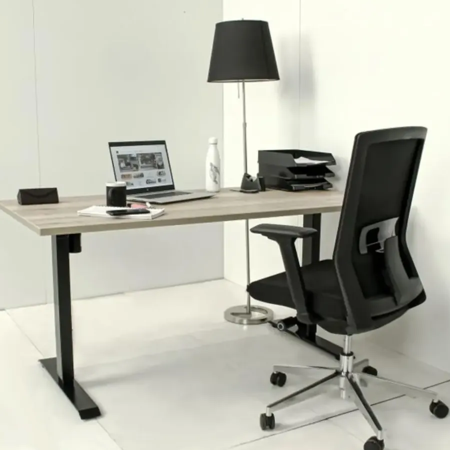 Zit-Sta-Bureaus-MRC EASY elektrisch ARBO zit-sta bureau - 140x80 cm - robuust eiken