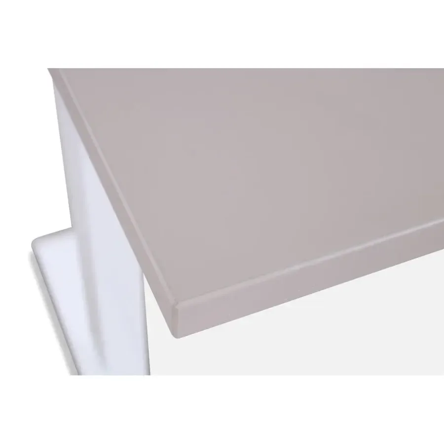Zit-Sta-Bureaus-Lineaflex MRC MRC EASY Zit-Sta Bureau – Elektrisch Verstelbaar – 140x80 cm – Blad Sand Grey