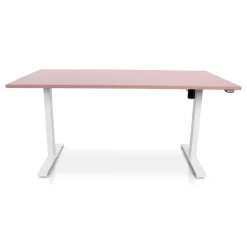 Lineaflex MRC MRC EASY Zit-Sta Bureau – Elektrisch Verstelbaar – 160x80 cm – Blad Dusty Rose