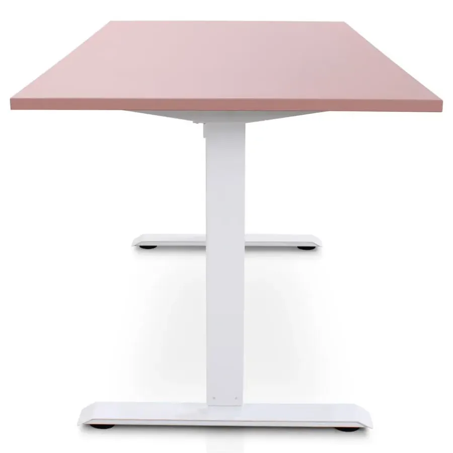 Lineaflex MRC MRC EASY Zit-Sta Bureau – Elektrisch Verstelbaar – 160x80 cm – Blad Dusty Rose