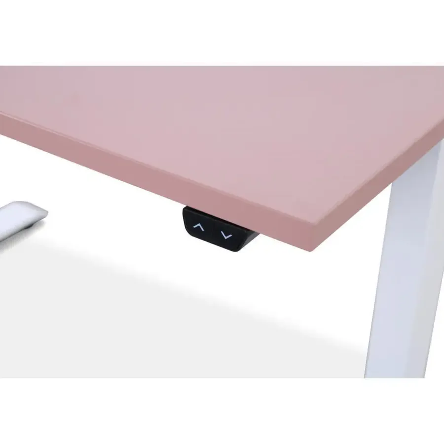 Lineaflex MRC MRC EASY Zit-Sta Bureau – Elektrisch Verstelbaar – 160x80 cm – Blad Dusty Rose