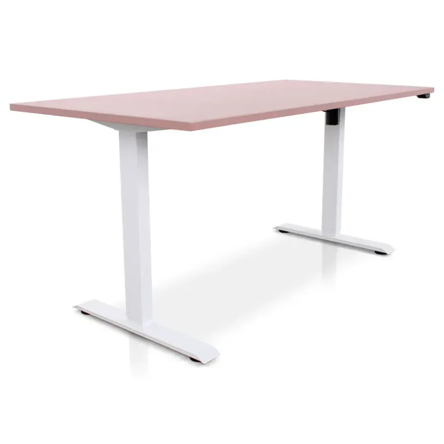 Lineaflex MRC MRC EASY Zit-Sta Bureau – Elektrisch Verstelbaar – 160x80 cm – Blad Dusty Rose