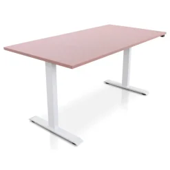 Lineaflex MRC MRC EASY Zit-Sta Bureau – Elektrisch Verstelbaar – 160x80 cm – Blad Dusty Rose