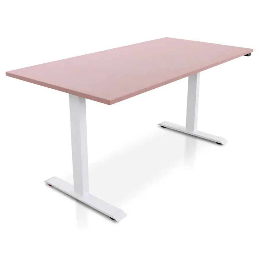 Lineaflex MRC MRC EASY Zit-Sta Bureau – Elektrisch Verstelbaar – 160x80 cm – Blad Dusty Rose