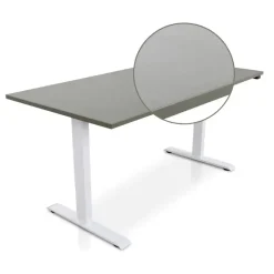 Zit-Sta-Bureaus-Lineaflex MRC MRC EASY Zit-Sta Bureau – Elektrisch Verstelbaar – 160x80 cm – Blad Forest Green