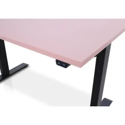 Lineaflex MRC MRC EASY Zit-Sta Bureau – Elektrisch Verstelbaar – 140x80 cm – Blad Dusty Rose