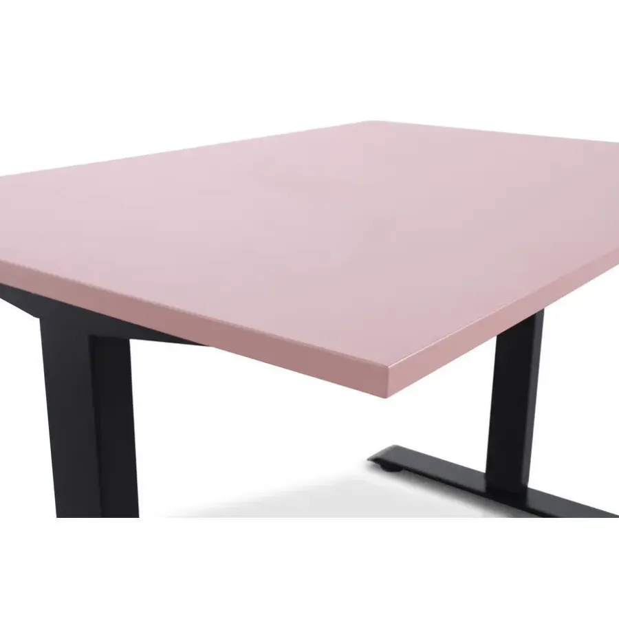 Lineaflex MRC MRC EASY Zit-Sta Bureau – Elektrisch Verstelbaar – 140x80 cm – Blad Dusty Rose