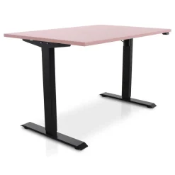 Lineaflex MRC MRC EASY Zit-Sta Bureau – Elektrisch Verstelbaar – 120x80 cm – Blad Dusty Rose