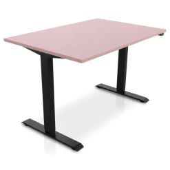 Lineaflex MRC MRC EASY Zit-Sta Bureau – Elektrisch Verstelbaar – 120x80 cm – Blad Dusty Rose