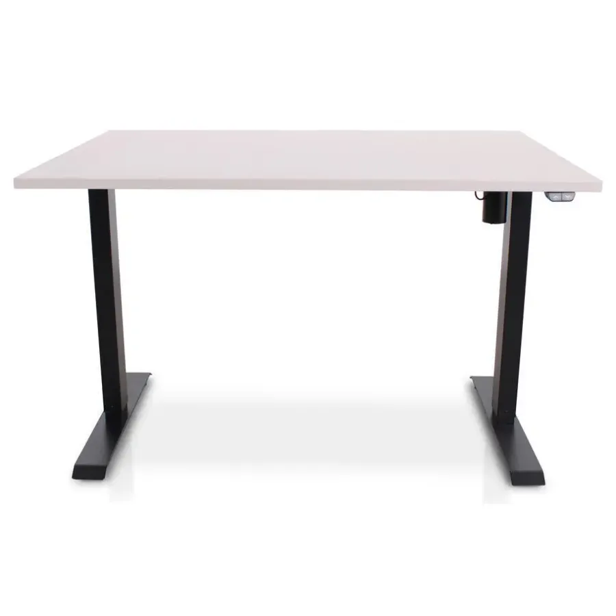 Lineaflex MRC MRC EASY Zit-Sta Bureau – Elektrisch Verstelbaar – 120x80 cm – Blad Sand Grey